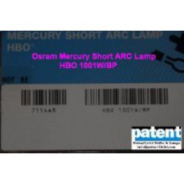 PAT/Osram Mercury Short ARC Lamp HBO 1001W/BP